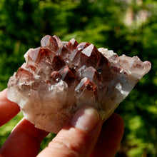 Load image into Gallery viewer, Phantom Pyramid Hematoid Quartz Crystal Cluster, Red Specular Hematite
