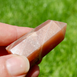 Confetti Sunstone Crystal Tower, Top Quality Gem Sunstone Crystal Point