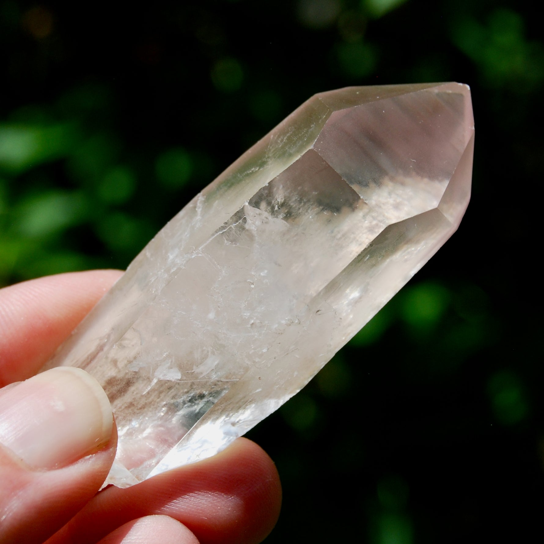 Rare Pink Lithium Lemurian Quartz Crystal Starbrary