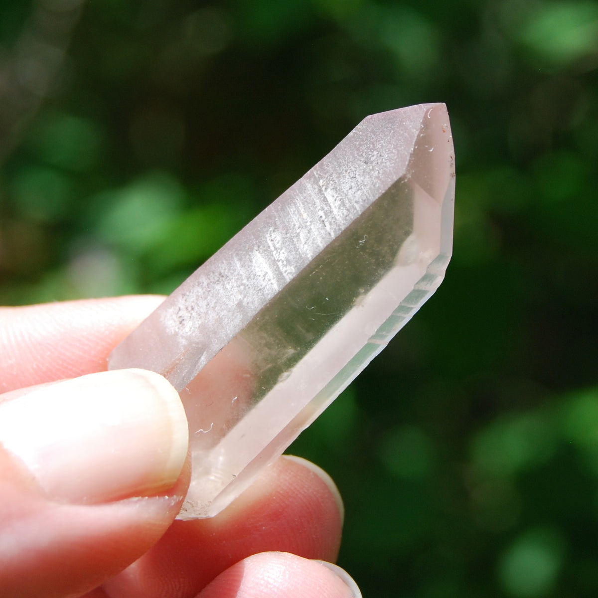 Rare Pink Lithium Lemurian Quartz Crystal Starbrary, Brazil
