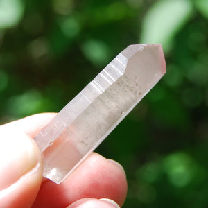 Rare Pink Lithium Lemurian Quartz Crystal Starbrary, Brazil