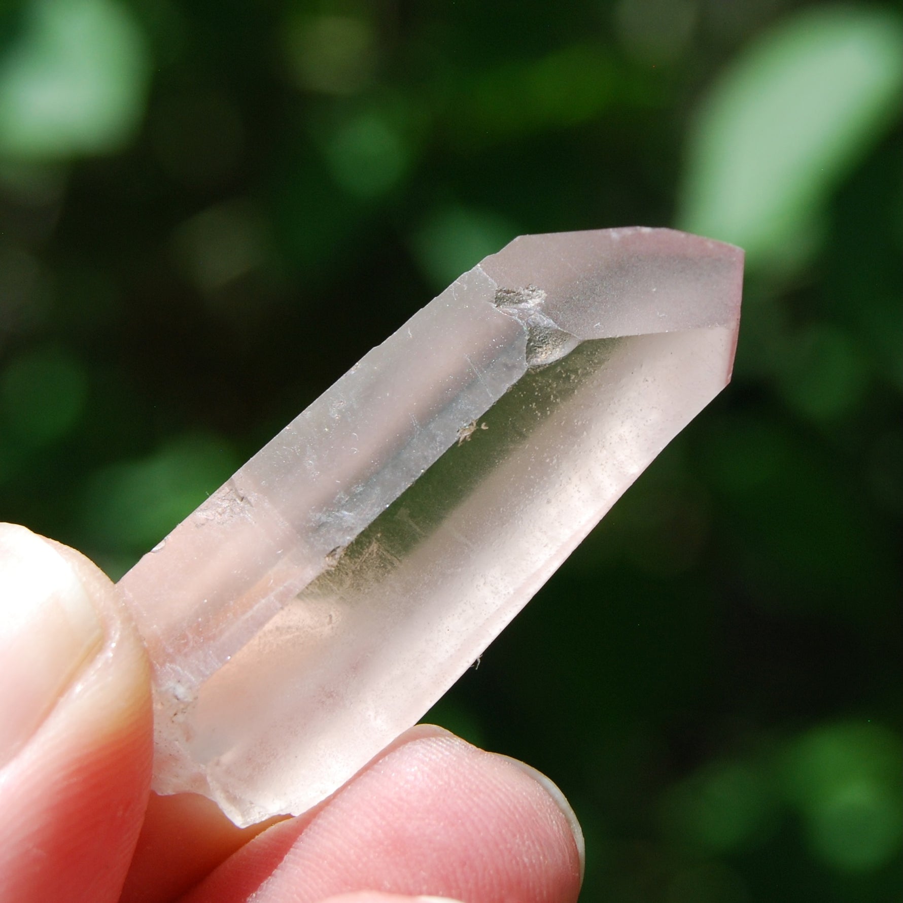Rare Pink Lithium Lemurian Quartz Crystal Starbrary, Brazil