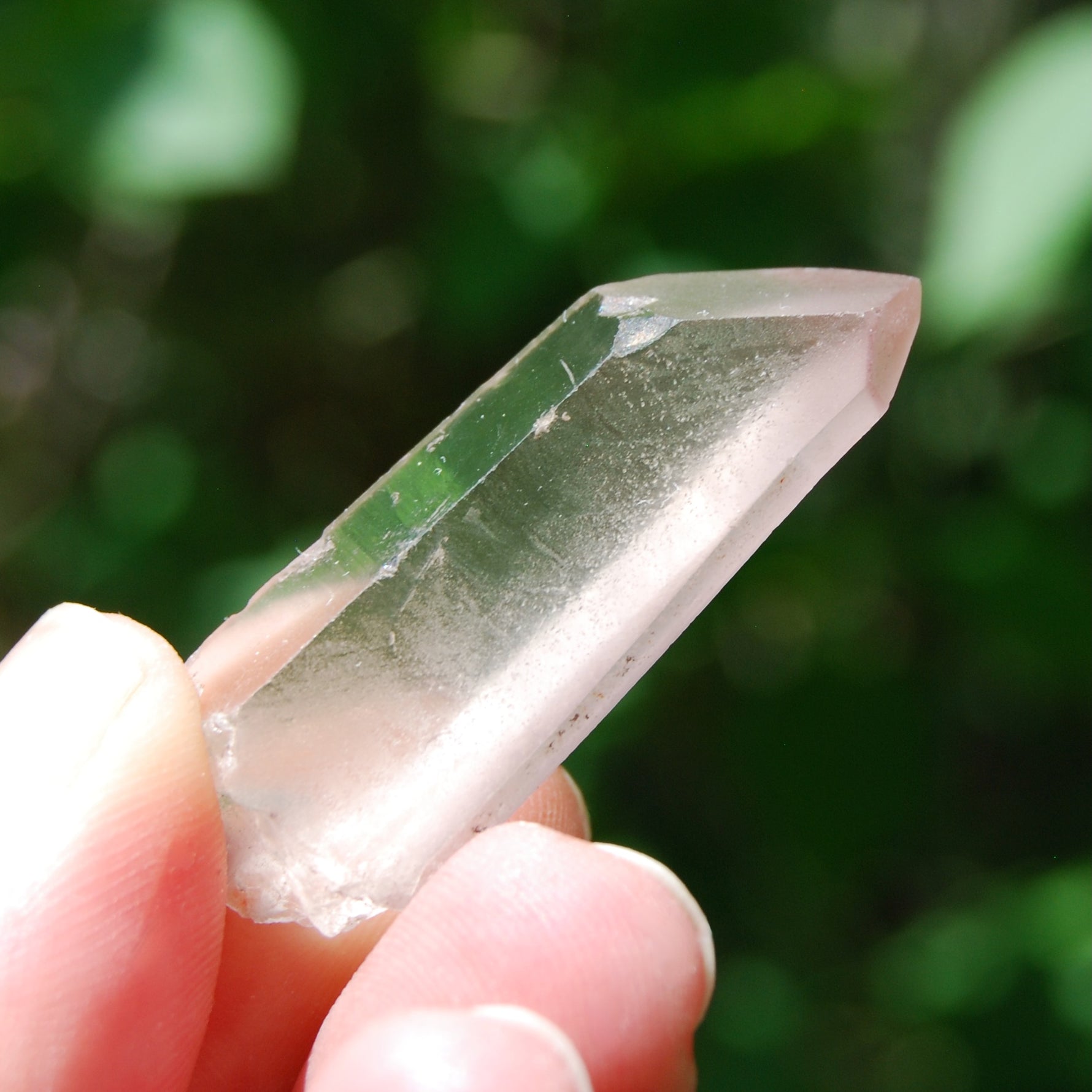 Rare Pink Lithium Lemurian Quartz Crystal Starbrary, Brazil