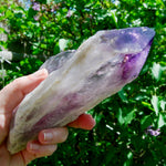 8in XL Raw Amethyst Dragon's Tooth Point, Phantom Amethyst, Brazil