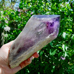 8in XL Raw Amethyst Dragon's Tooth Point, Phantom Amethyst, Brazil