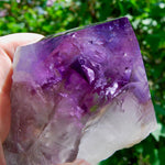 8in XL Raw Amethyst Dragon's Tooth Point, Phantom Amethyst, Brazil