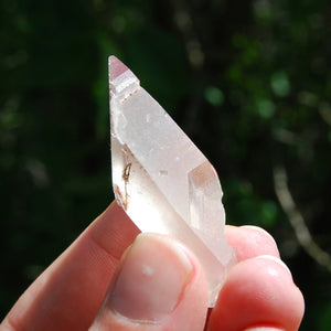 Pink Lithium Lemurian Quartz Crystal