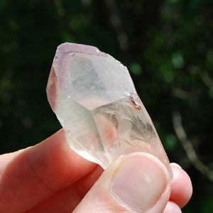 Pink Lithium Lemurian Quartz Crystal