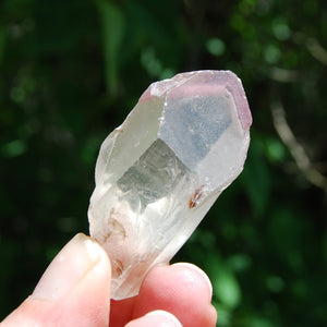 Pink Lithium Lemurian Quartz Crystal