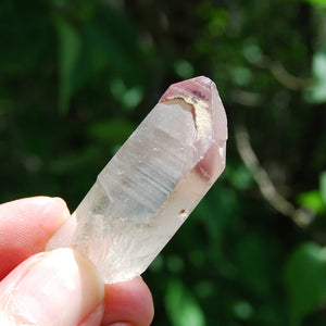 Pink Lithium Lemurian Quartz Crystal