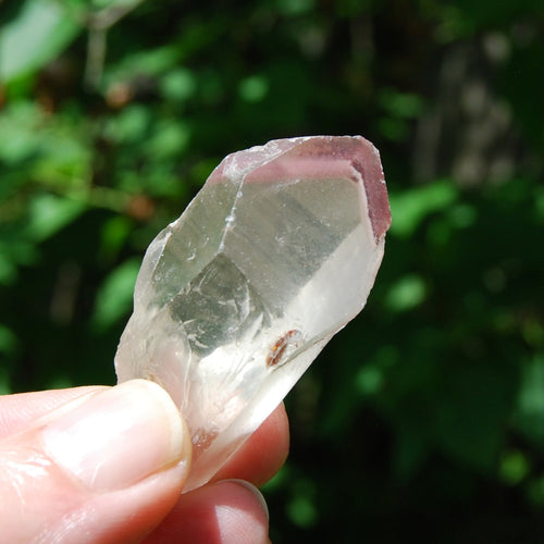 Pink Lithium Lemurian Quartz Crystal