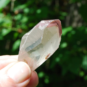 Pink Lithium Lemurian Quartz Crystal