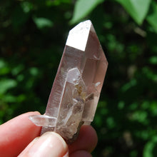 Load image into Gallery viewer, Tantric Twin Devic Temple Bridge Pink Lithium Lemurian Quartz Crystal Starbrary, Brazil
