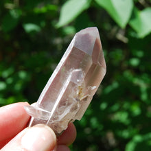 Load image into Gallery viewer, Tantric Twin Devic Temple Bridge Pink Lithium Lemurian Quartz Crystal Starbrary, Brazil
