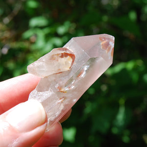 Tantric Twin Soulamte Pink Lithium Lemurian Quartz Crystal Starbrary, Brazil