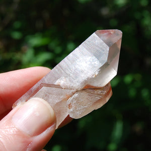 Tantric Twin Soulamte Pink Lithium Lemurian Quartz Crystal Starbrary, Brazil