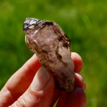 Load image into Gallery viewer, Smoky Amethyst Quartz Crystal Elestial, Specular Hematite Lepidocrocite
