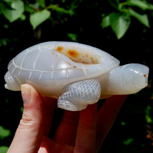 Large Agate Crystal Turtle