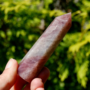 Purple Rose Quartz Crystal Tower, Lavender Rose Quartz