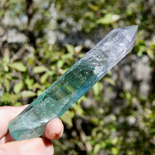 Load image into Gallery viewer, Watermelon Fluorite Crystal Tower, Rainbow Filled Transparent Fluorite 
