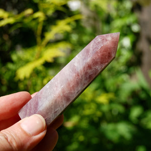 Purple Rose Quartz Crystal Tower, Lavender Rose Quartz