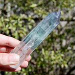 Watermelon Fluorite Crystal Tower, Rainbow Filled Transparent Fluorite