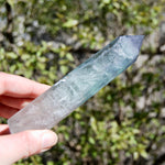 Watermelon Fluorite Crystal Tower, Rainbow Filled Transparent Fluorite