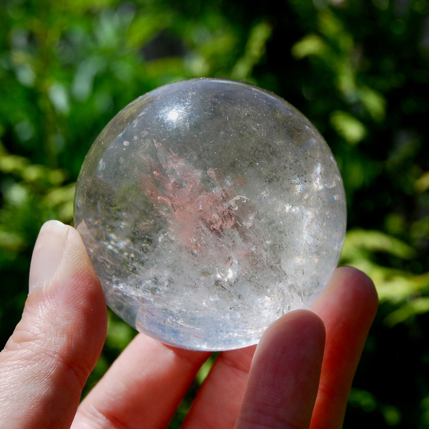 Clear Quartz Crystal Sphere, 70mm 450g Stone of Clarity & Energy Amplification, Brazil