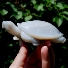 Load image into Gallery viewer, Large Agate Geode Crystal Turtle, Hand Carved OOAK
