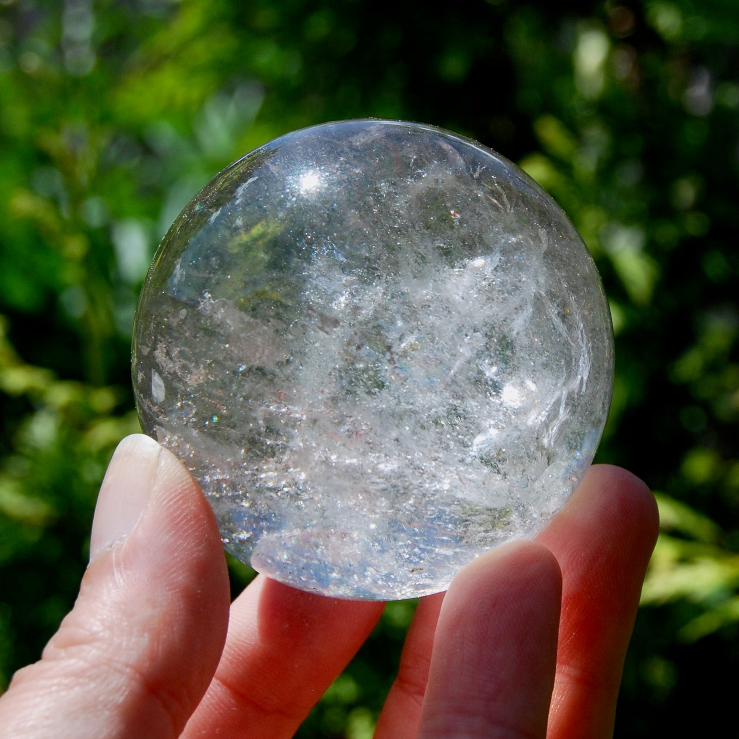 Clear Quartz Crystal Sphere, 70mm 450g Stone of Clarity & Energy Amplification, Brazil