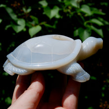 Load image into Gallery viewer, Large Agate Geode Crystal Turtle, Hand Carved OOAK
