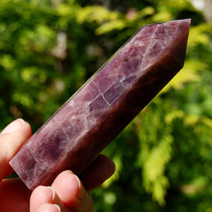 Purple Rose Quartz Crystal Tower, Lavender Rose Quartz polished point