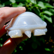 Load image into Gallery viewer, Large Agate Geode Crystal Turtle, Hand Carved OOAK
