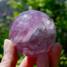 Load image into Gallery viewer, Magenta Watermelon Fluorite Crystal Sphere
