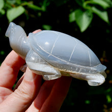 Load image into Gallery viewer, Large Agate Geode Crystal Turtle, Hand Carved
