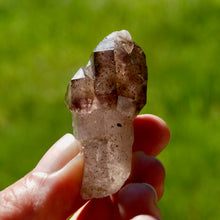 Load image into Gallery viewer, ET Crowned Smoky Amethyst Quartz Crystal Scepter
