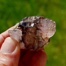 Load image into Gallery viewer, Smoky Fenster Amethyst Quartz Crystal Elestial Scepter, Lepidocrocite Amethyst
