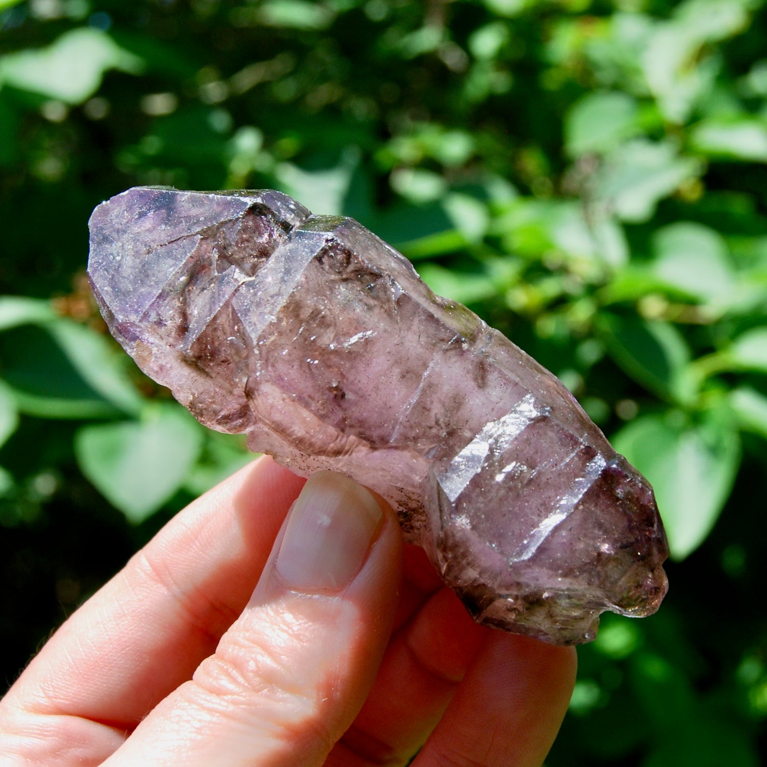 Elestial Amethyst Quartz Crystal