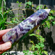 Load image into Gallery viewer, Angel Aura Chevron Amethyst Crystal Tower
