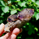 DT ET Elestial Rutile Amethyst Quartz Crystal Scepter, Gemmy Smoky Chiredzi Amethyst, Zimbabwe