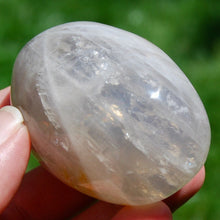 Load image into Gallery viewer, Blue Rose Golden Healer Quartz Crystal Palm Stone
