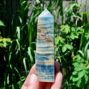 Blue Onyx Crystal Tower