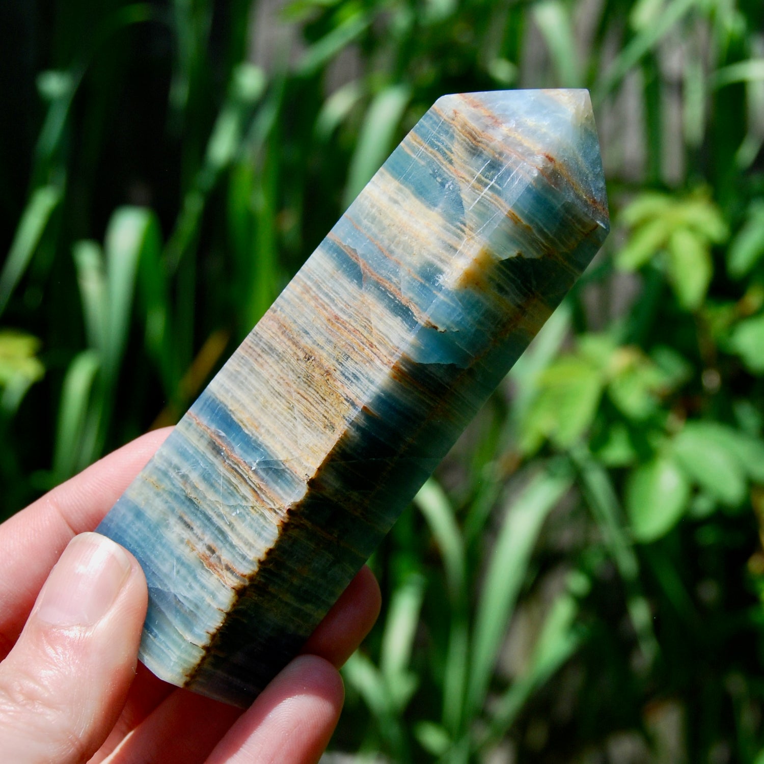 Blue Onyx Crystal Tower