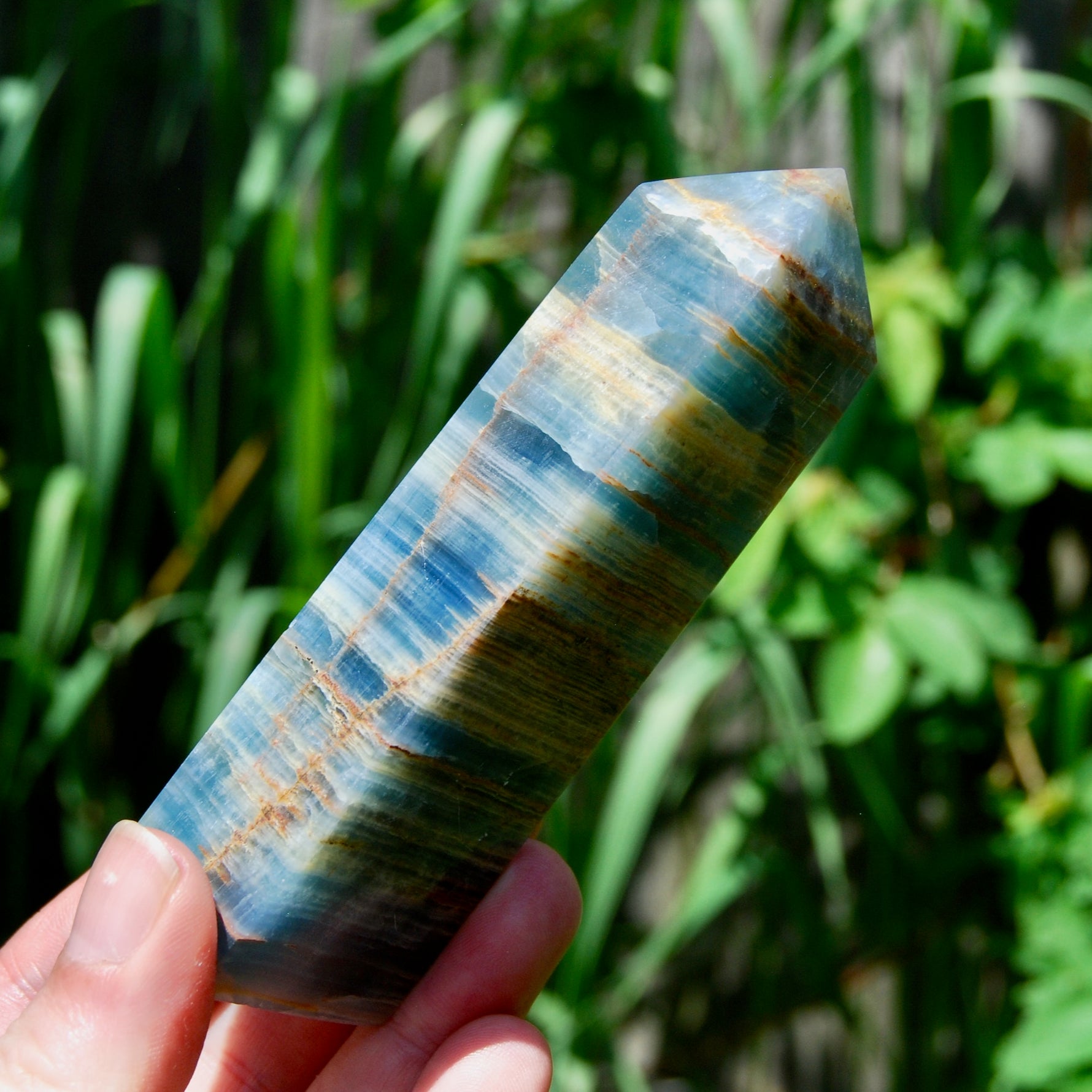 Blue Onyx Crystal Tower