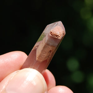 Pink Lithium Amphibole Quartz Crystal