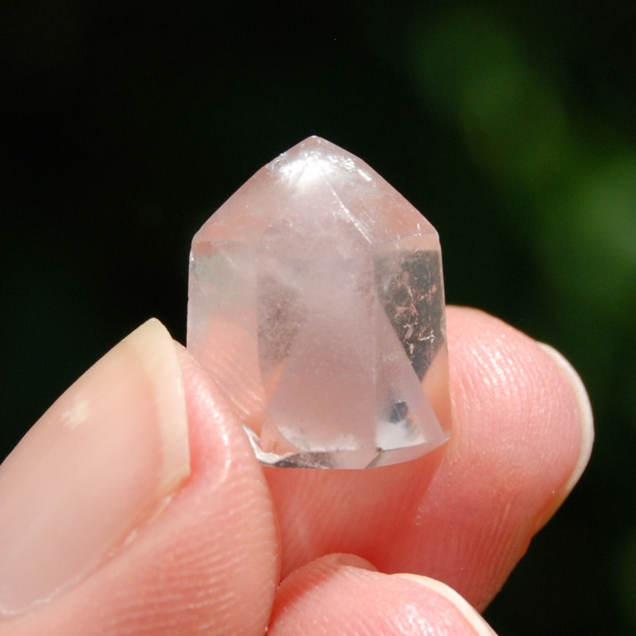 Pink Lithium Quartz Crystal