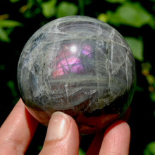 Load image into Gallery viewer, 2.5in 375g Large Purple Labradorite Crystal Sphere, Madagascar
