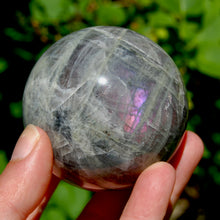 Load image into Gallery viewer, 2.5in 375g Large Purple Labradorite Crystal Sphere, Madagascar
