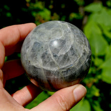 Load image into Gallery viewer, 2.5in 375g Large Purple Labradorite Crystal Sphere, Madagascar
