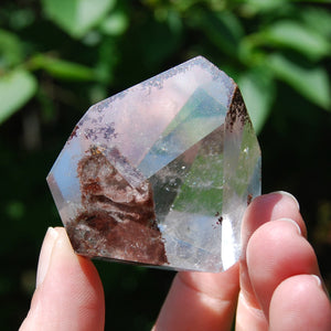 Red Lodolite Garden Quartz Crystal Freeform, Scenic Shamanic Dreamstone Landscape Quartz, Brazil